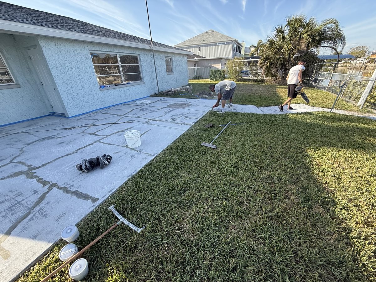 Columbus Drive — process shot flake broadcast