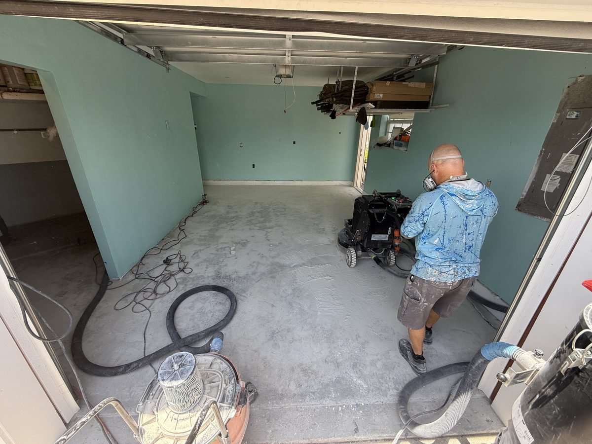 Metallic epoxy wide shot — Gulf Winds